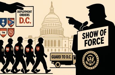 डीसीमा ट्रम्पको ‘शक्तिको प्रदर्शन’: ६ रिपब्लिकन गभर्नरले पठाए नेशनल गार्ड